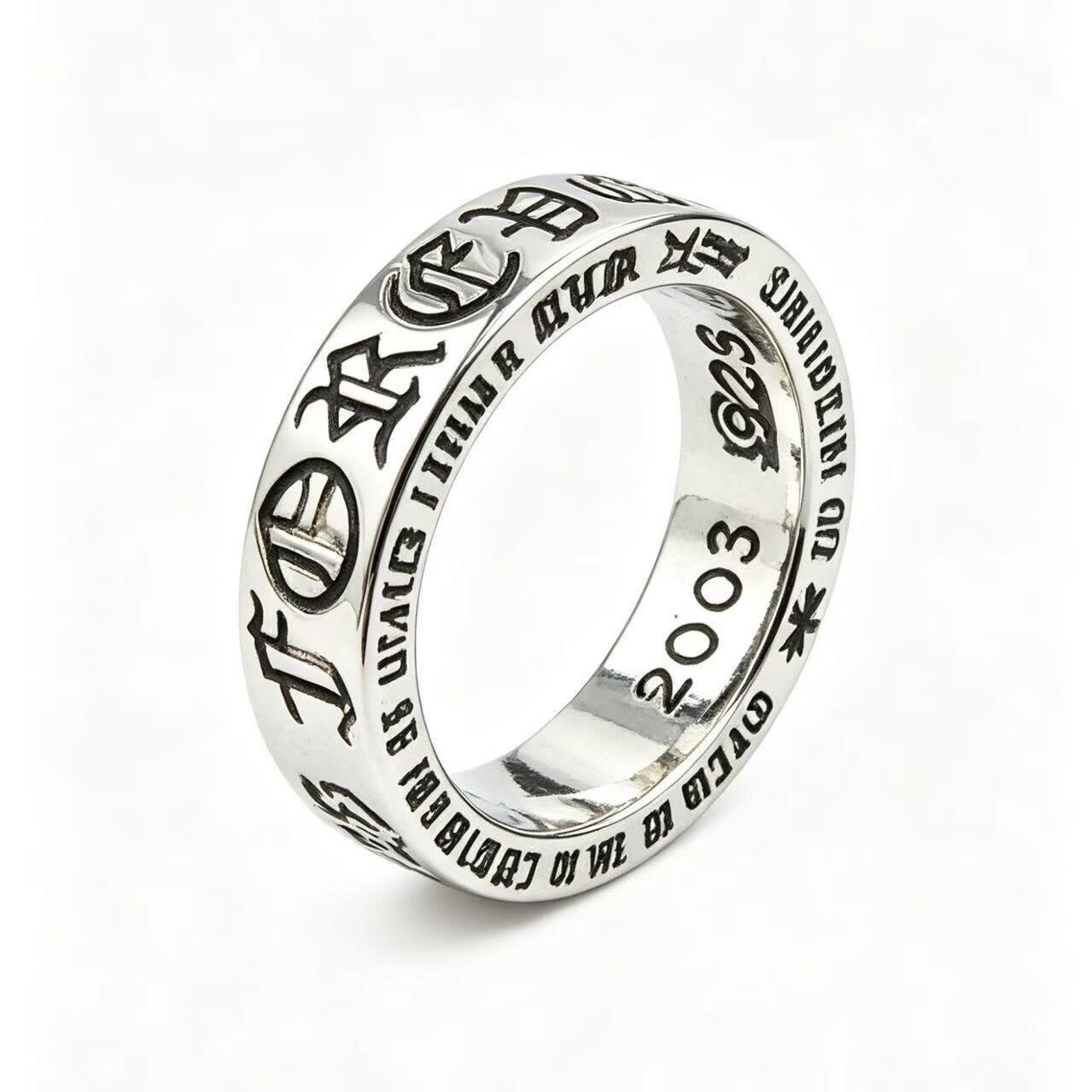Chrome Hearts Sterling Silver 'Life' Ring